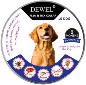 Dewel Collar Antiparasitos Perros/Gatos Contra Pulgas,Garrapatas y Mosquitos